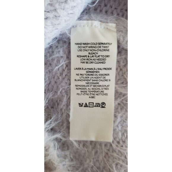 NEW FREE PEOPLE CROP FLURRY SWEATER VIOLET FROST PULLOVER SZ XS - Picture 9 of 9